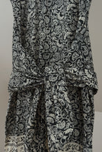 1990's J. PETERMAN BATIK COTTON WRAP TIE SUMMER DRESS | SIZE S/M