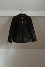 1990's WILSONS BLACK BUTTERY SOFT LEATHER JACKET | SIZE M