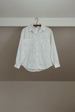 1980's ILIO COTTON FLORAL JACQUARD SHIRT | SIZE M