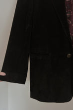 1990's BLACK PARIS SUEDE BLAZER | SIZE M