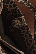 1990's NINE WEST LEOPARD VINYL TOTE