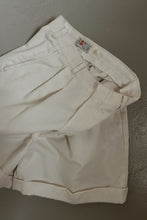 1980's COTTON PLEATED TROUSER SHORTS | SIZE 26