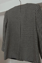 1990's HOUNDSTOOTH WOOL BLAZER | SIZE S