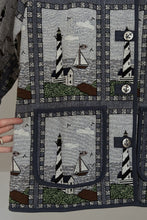 LATE 1990's SEASIDE TAPESTRY JACKET | SIZE XL