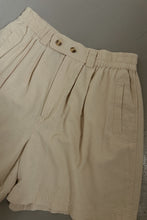 1990's PURE RAW SILK PLEATED TROUSER SHORTS | SIZE M/L
