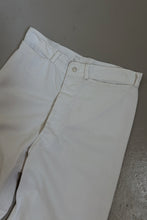 1970's WHITE COTTON SAILOR WIDE LEGS | SIZE 27