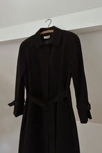 1970's ADOLPH SCHUMAN BLACK ULTRASUEDE TRENCH | SIZE M