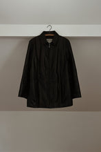 Y2K CLASSIC BUTTERY BLACK LEATHER LONG LINE JACKET | SIZE S/M