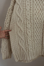 1980's CHUNKY WOOL FISHERMAN KNIT JUMPER | SIZE XL/XXL