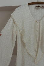 1990's RIO MUSLIN COTTON COLLAR BLOUSE | SIZE S