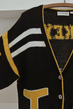 1990's IOWA HAWKEYES RAMIE COTTON KNIT CARDIGAN | SIZE M/L