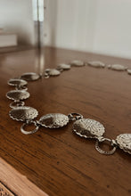 1990's SILVER METAL CONCHO BELT | SIZE S/M