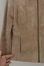 Y2K CAMEL SUEDE JACKET | SIZE S