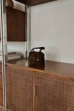 1960's CHOCOLATE SUEDE MINI HANDBAG | 7" x 5"