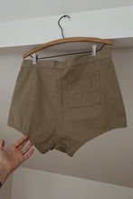 VINTAGE CARDED COTTON MILITARY SWIM TRUNKS | SIZE 30/31