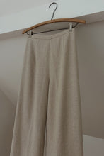 1990's EMBROIDERED TAILORED LINEN LOUNGE TROUSERS | SIZE 25/26