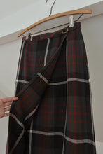 1990's PLAID COTTON WRAP MIDI | SIZE 25/26