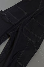 1980's SEARS UNION MADE DARK WASH DENIM OVERALLS | SIZE M/L