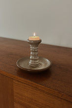 MID CENTURY HAND THROWN CERAMIC CANDLE HOLDER