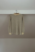 1980's CHOCOLATE STRIPE KNIT TNECK JUMPER