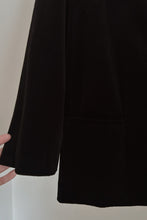 1990's BLACK VELVET FROG CLOSURE JACKET | SIZE L/XL