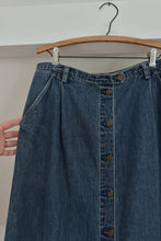 1990's EDDIE DENIM BUTTON SKIRT | SIZE L