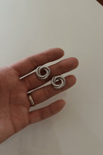 1980's LARGE STERLING SILVER KNOT POSTS