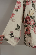 1980's PURE LINEN FLORAL BOXY SHIRT JACKET | SIZE M/L