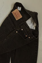 1990's LEVI'S 521 STOVEPIPE BLACK DENIM | SIZE 29