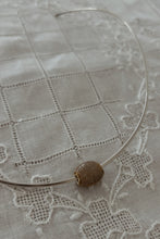 1970's CORAL CABOCHON ON 925 STERLING SILVER CUFF NECKLACE