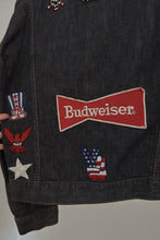 1970's RARE BICENTENNIAL BUDWEISER PATCH DENIM JACKET | SIZE M/L