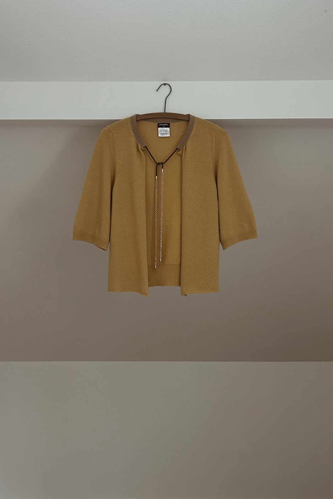 2011 CHANEL PURE CASHMERE BUTTER KNIT CARDIGAN | SIZE S/M