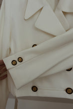 1990's TEXTURED CROPPED OFFICER'S JACKET | SIZE S/M