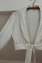 1970's STAR PRINT SATIN TIE CROP TOP | SIZE S