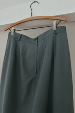 1990's SEA GREEN WOOL PENCIL MIDI | SIZE M