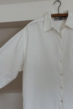 1990's CLASSIC COTTON + LINEN SHIRT | SIZE M