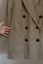 1990's WOVEN PLAID BLAZER | SIZE S