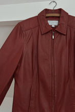 Y2K RED LAMBSKIN LEATHER JACKET | SIZE L