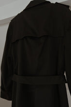 1980's STORMPORT BLACK CANVAS TRENCH | REMOVABLE LINER | SIZE L