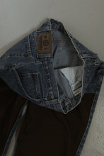 1990's WESTERN WRANGLER CHOCOLATE PANEL WORKWEAR DENIM | SIZE 32