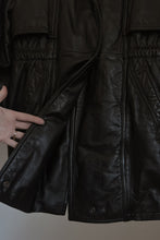 1990's WILSONS BLACK LEATHER EXPLORER JACKET | SIZE S/M