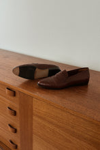 1970's AMALFI OXBLOOD ITALIAN LEATHER LOAFERS | SIZE 8