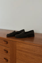 1990's MIDNIGHT LEATHER LOAFERS | SIZE 7.5