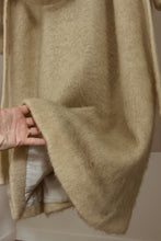 1980's ICELANDIC WOOL HOODED ROBE COAT | SIZE M/L