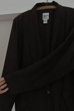 1990's PURE SILK BLACK LONDON FOG BLAZER | SIZE M/L