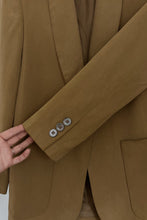 1990's PURE SILK CLASSIC OLIVE BLAZER | SIZE XS/S