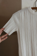 1960's WHITE KNIT THERMAL TEE