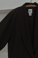 1990's PURE SILK BLACK LONDON FOG BLAZER | SIZE M/L