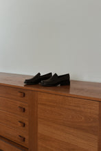 1990's FRANCO SARTO BLACK LEATHER LOAFERS | SIZE 6