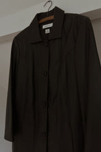 1990's DARK CHOCOLATE LAMBSKIN JACKET | SIZE M